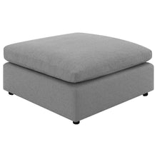 Load image into Gallery viewer, Raleigh - Boucle Upholstered Ottoman - Gray