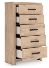 Load image into Gallery viewer, Sanginlane - Tan - Five Drawer Chest