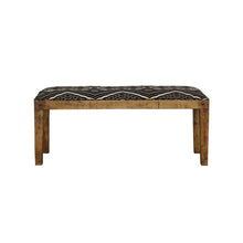 Load image into Gallery viewer, Lamont - Fabric Upholstered Accent Bench - Black And Natural