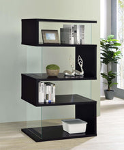 Load image into Gallery viewer, Emelle - 4-Shelf Glass Panel Bookshelf