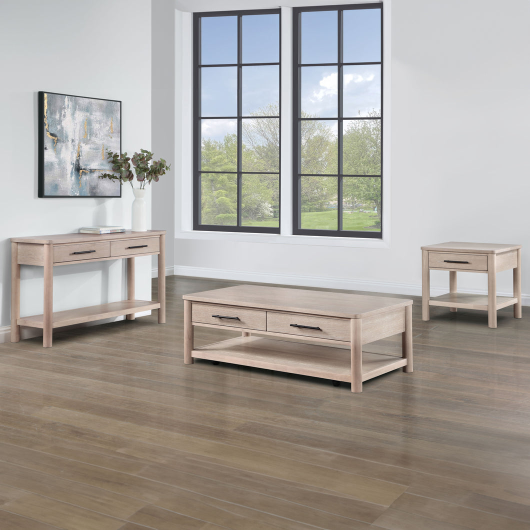 Gabby - 3 Piece Table Set 2 End Table - Light Brown