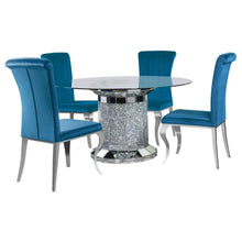 Load image into Gallery viewer, Ellie - Mirrored Pedestal Dining Table Set