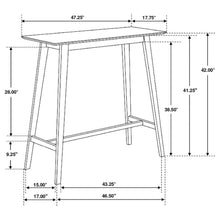 Load image into Gallery viewer, Finnick - Rectangular Pub Height Bar Table - Walnut