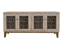 Load image into Gallery viewer, Forest - 4 Glass Door Console - Ivory White &amp; Brown