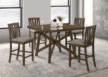 Load image into Gallery viewer, Canfield - 5-Piece Counter Height Dining Set - Brown