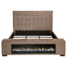 Load image into Gallery viewer, Senna - Upholstered Audio Flame Visualizer Bed