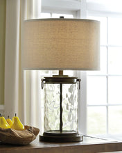 Load image into Gallery viewer, Tailynn - Clear / Bronze Finish - Glass Table Lamp