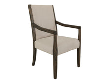 Load image into Gallery viewer, Black Verona - Upholstered Dining Armchair - Ivory