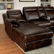 Load image into Gallery viewer, Hardy - Sectional With Console - Brown