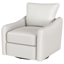 Load image into Gallery viewer, Madia - Upholstered Sloped Arm Swivel Glider Chair - Vanilla