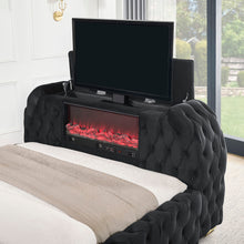 Load image into Gallery viewer, Natalia - Upholstered Bed With Decking Board Set