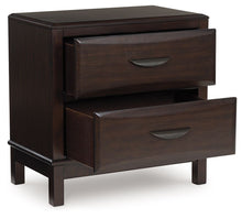 Load image into Gallery viewer, Vanmore - Dark Brown - Two Drawer Night Stand