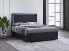 Load image into Gallery viewer, Marceline - Wood LED Panel Bed