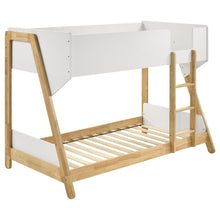 Load image into Gallery viewer, Wyatt - Wood Twin Over Twin Bunk Bed - White And Natural