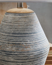 Load image into Gallery viewer, Lawrock - Antique Blue - Terracotta Table Lamp