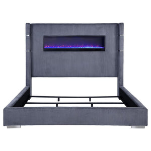 Tisdall - Upholstered Fireplace Bed