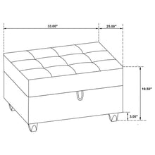 Load image into Gallery viewer, Stonenesse - Rectangular Upholstered Storage Ottoman - Gray