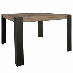 Cedar Fork - 54" Dining Square Counter Height Table - Smoked Arabica