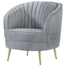 Load image into Gallery viewer, Sophia - Upholstered Channel Tufted Barrel Accent Chair