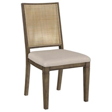 Load image into Gallery viewer, Matisse - Woven Rattan Back Dining Side Chair Brown (Set of 2) - Dark Brown