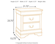 Load image into Gallery viewer, Alisdair - Reddish Brown - Two Drawer Night Stand