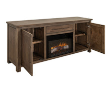 Load image into Gallery viewer, Novus Lodge - 70&quot; Electric Fireplace - Dark Brown