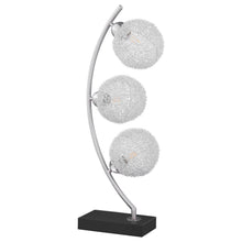 Load image into Gallery viewer, Claudia - Woven Spherical Metal Table Lamp - Black