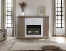Load image into Gallery viewer, Natural Parota - Fireplace Console - Brown Cappuccino