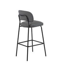Load image into Gallery viewer, Blythe - Vegan Leather Bar Chair (Set of 2) - Gray