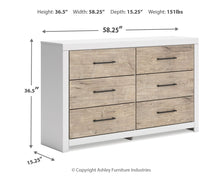 Load image into Gallery viewer, Charbitt - Two-tone - Six Drawer Dresser