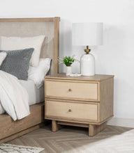 Load image into Gallery viewer, Kailani - 2-Drawer Nightstand Bedside Table - Beige Oak