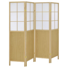 Load image into Gallery viewer, Edwards - 4-Panel Room Divider Folding Shoji Screen - Natural