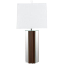 Load image into Gallery viewer, Elena - Square Tapered Mirrored Lamp