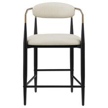 Load image into Gallery viewer, Tina - Metal Counter Height Bar Stool With Upholstered Back And Seat (Set of 2)