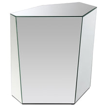 Load image into Gallery viewer, Capella - Mirrored Abstract Geometric End Table - Silver