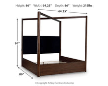 Load image into Gallery viewer, Dilenno - Canopy Bed