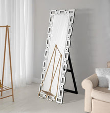 Load image into Gallery viewer, Tavin - Geometric Frame Standing Mirror - Silver