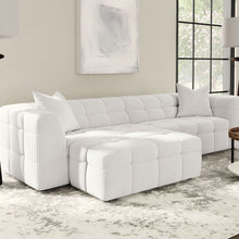 Load image into Gallery viewer, Everly - Boucle Upholstered Rectangular Ottoman - White