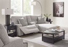 Load image into Gallery viewer, Acklen Place - Pewter - 4 Pc. - 3-Piece Power Reclining Sectional Sofa With Raf Chaise, Wide Seat Power Recliner