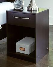 Load image into Gallery viewer, Finch - Black - One Drawer Night Stand