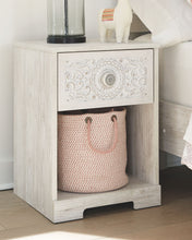Load image into Gallery viewer, Paxberry - Whitewash - One Drawer Night Stand