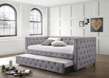 Load image into Gallery viewer, Mockern - Upholstered Twin Daybed With Trundle - Gray