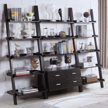 Load image into Gallery viewer, Colella - 3 Piece Storage Ladder Bookshelf Set - Cappuccino