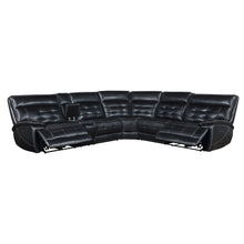 Load image into Gallery viewer, Hewitt - Leather Upholstered Power Reclining Sectional - Black