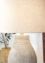 Load image into Gallery viewer, Layal - Beige - Paper Table Lamp