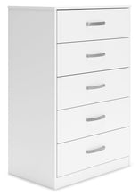 Load image into Gallery viewer, Flannia - White - Five Drawer Chest - 46&quot; Height