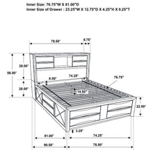 Load image into Gallery viewer, Briana - Wood Storage Bookcase Bed