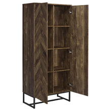 Load image into Gallery viewer, Carolyn - 2 Door Engineered Wood Accent Cabinet - Rustic Oak