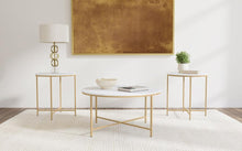 Load image into Gallery viewer, Ellison - Round Marble Coffee And End Table Set
