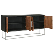Load image into Gallery viewer, Borman - 4 Door Wood Accent Cabinet - Walnut And Black